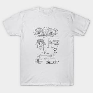 Motor Car Vintage Patent Drawing T-Shirt